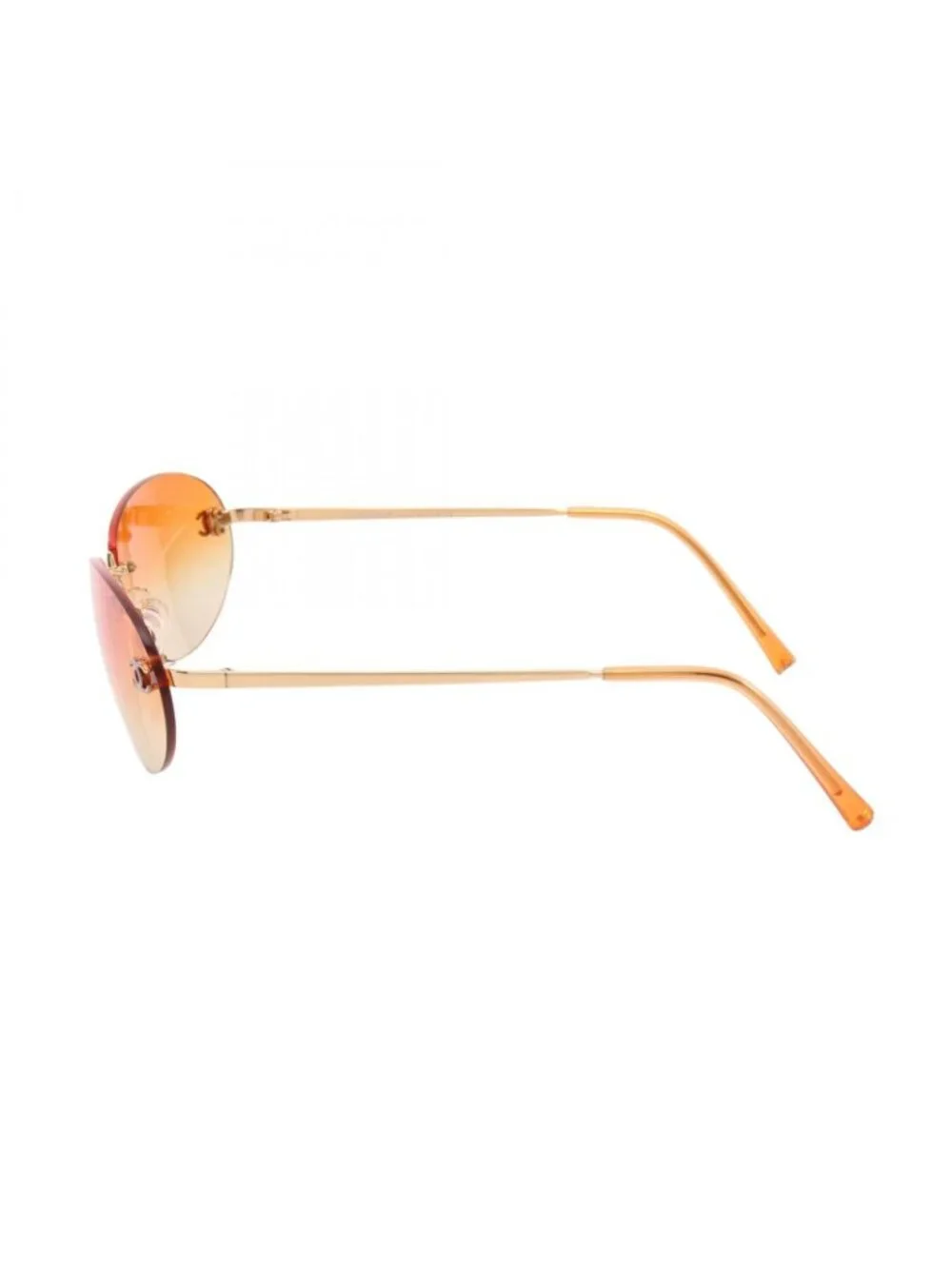 Chanel Sunglasses CC Logo Gradient Lens Rimless Brown Eyewear